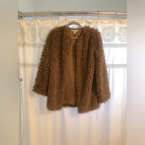 Cozy, fluffy Chocolate Brown Cardigan